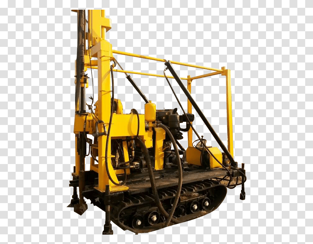 Crawler Core Drill Rig, Machine, Bulldozer, Tractor, Vehicle Transparent Png