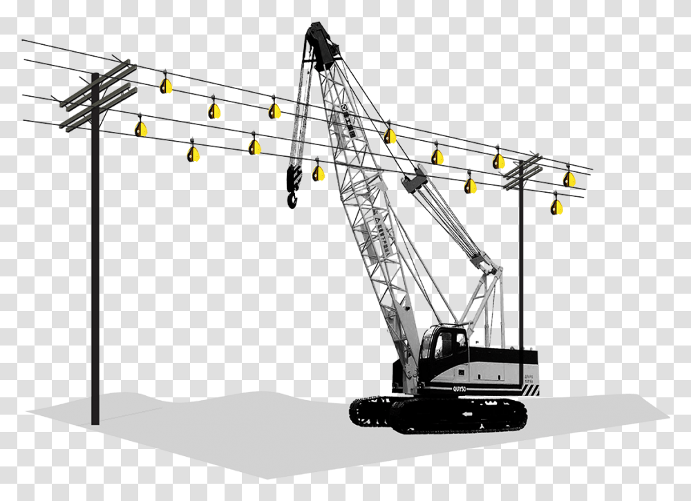 Crawler Crane, Construction Crane Transparent Png