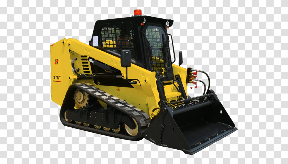 Crawler Skid Steer Loader Bulldozer, Tractor, Vehicle, Transportation, Snowplow Transparent Png