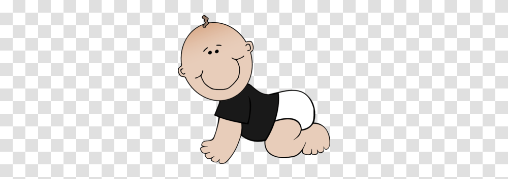 Crawling Baby Black Shirt Clip Art, Person, Human Transparent Png