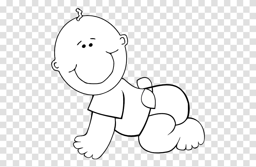 Crawling Baby Boy Outline Clip Art For Web, Drawing, Doodle, Snowman, Winter Transparent Png