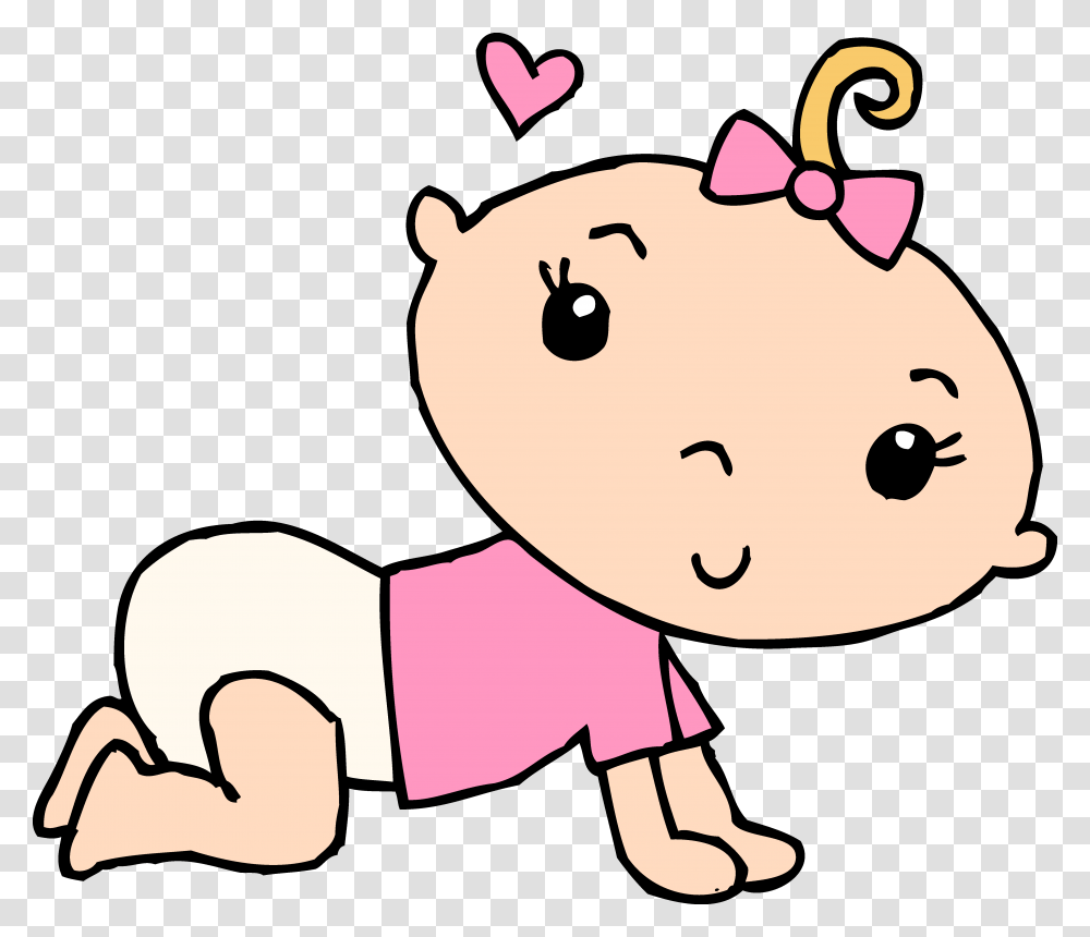 Crawling Baby Girl Clipart, Toy, Label, Kid Transparent Png