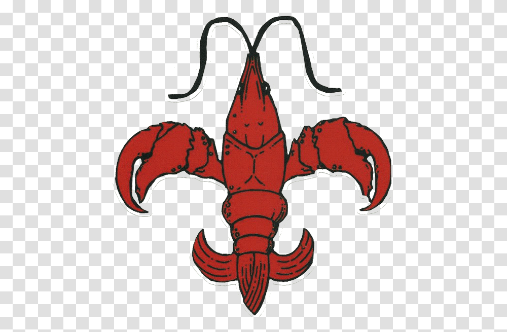 Crayfish Clip Art Fleur De Lis Louisiana Crawfish Image Symbols Of Cajun Culture, Sea Life, Animal, Crawdad, Seafood Transparent Png