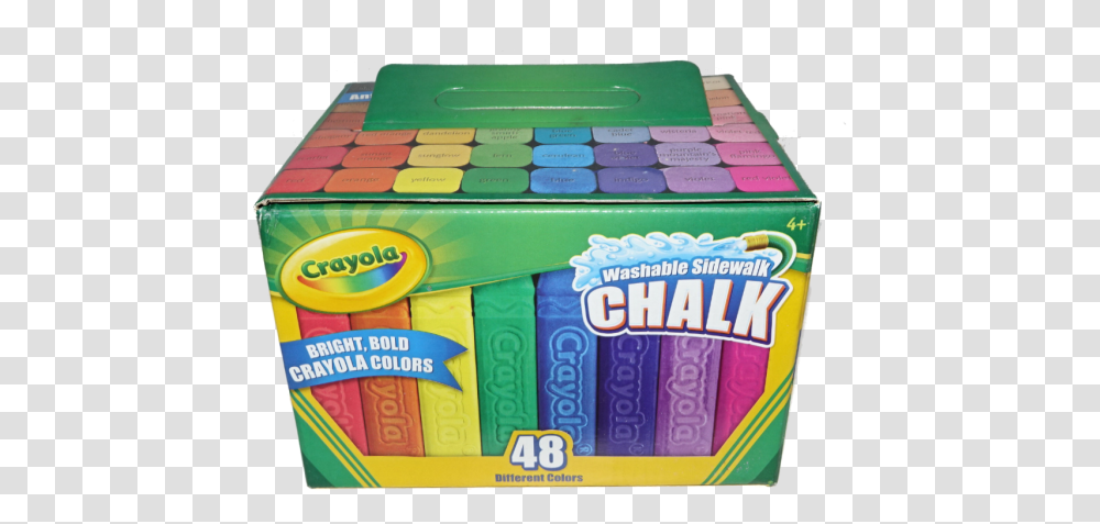 Crayola Sidewalk Neon Chalk, Sweets, Food, Confectionery, Box Transparent Png
