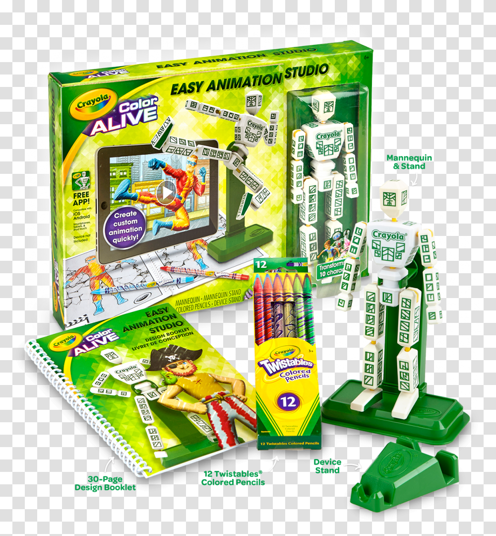 Crayon Box Crayola Easy Animation Studio Crayola App, Flyer, Poster, Paper, Advertisement Transparent Png