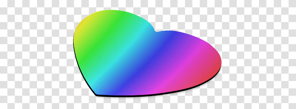 Crayon Box Ombre Rainbow Heart Shaped Mousepad Heart, Lighting, Oval Transparent Png