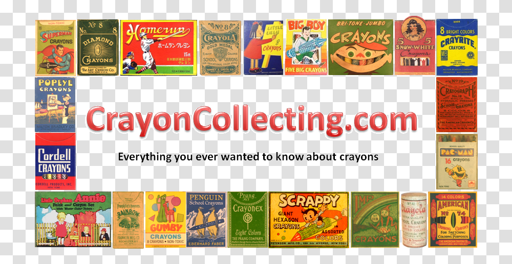 Crayon Collecting Banner ImageSrc Index Filesimage001 Vintage Crayons, Person, Human, Advertisement Transparent Png