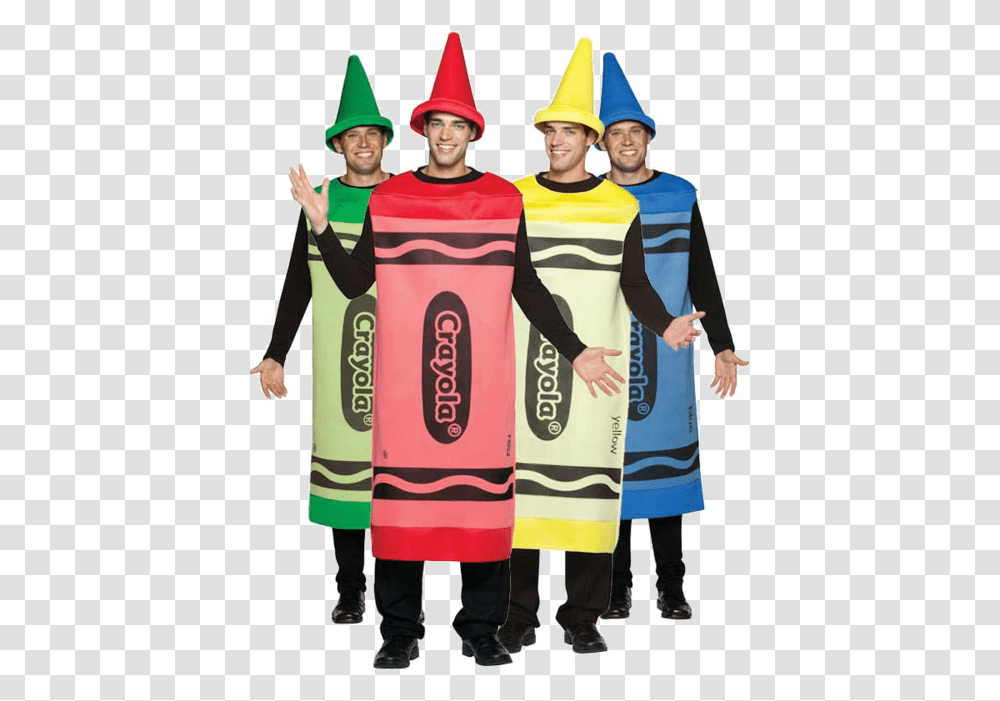Crayon Group Halloween Costume, Person, Sleeve, Long Sleeve Transparent Png