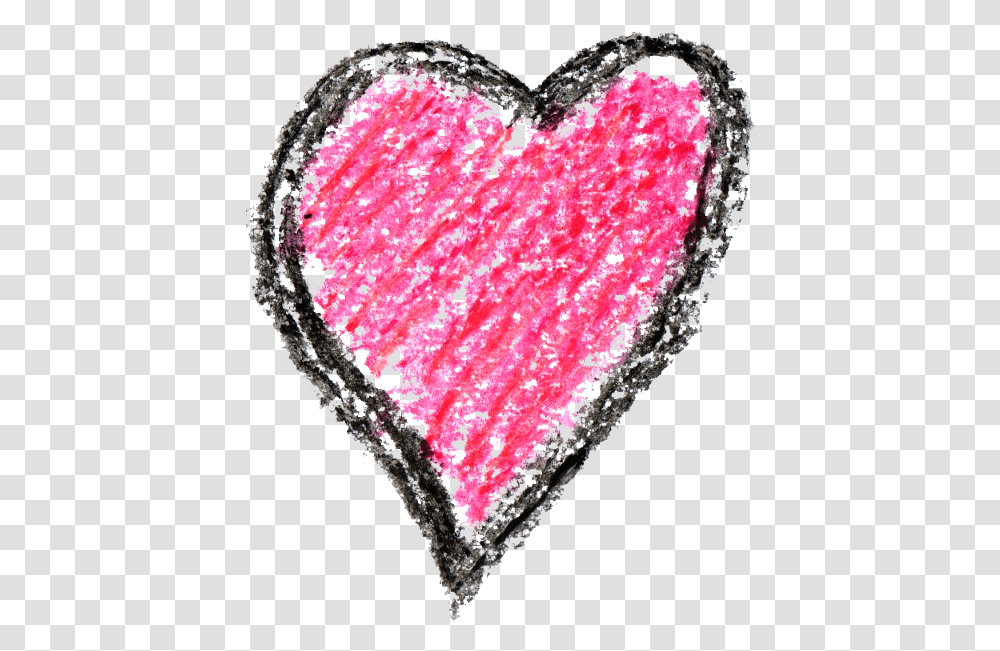 Crayon Heart Drawing Crayon Colored Heart, Plant, Food, Pattern, Fruit Transparent Png