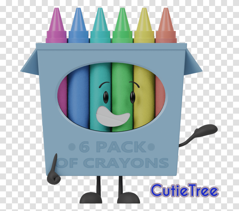 Crayons Open Box Picture Object Show Transparent Png
