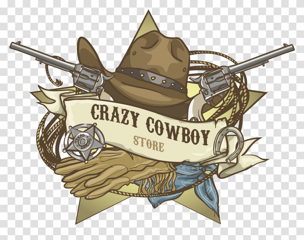 Crazy Cowboy Store El Viejo Oeste, Apparel, Cowboy Hat, Sun Hat Transparent Png