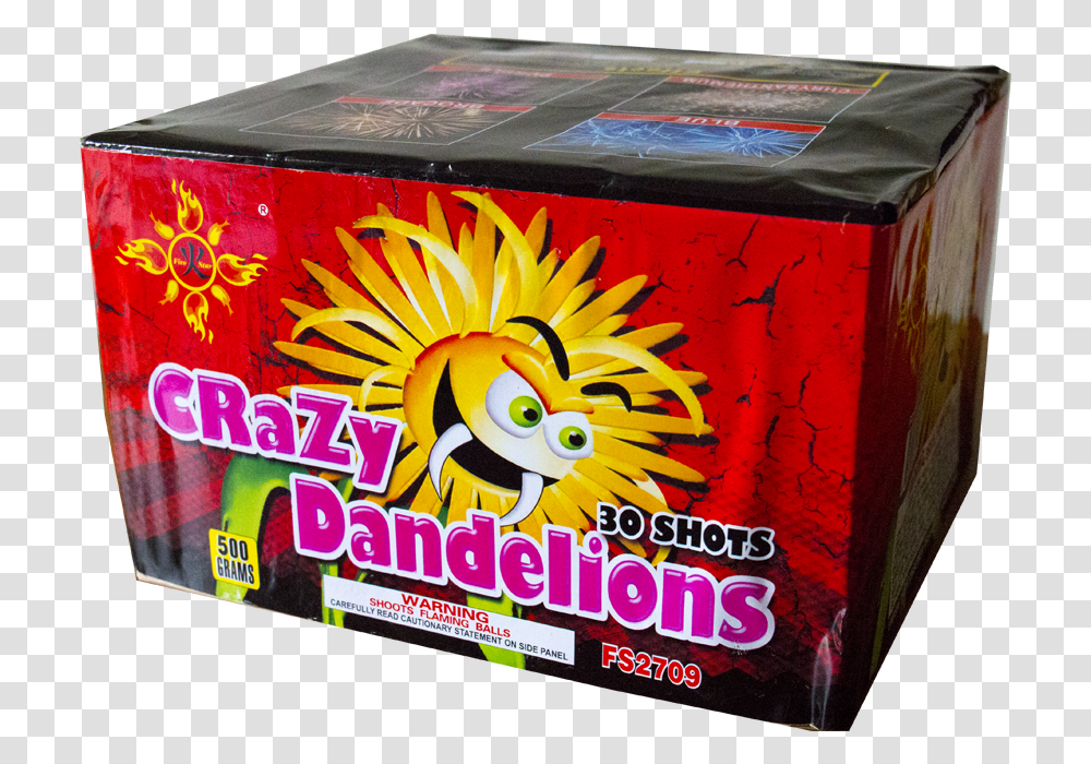 Crazy Dandelions 41 Box, Label, Advertisement, Billboard Transparent Png