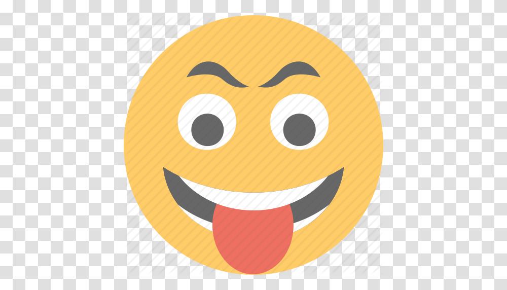 Crazy Face Emoji Naughty Smiley Stuck Out Tongue Icon, Food, Animal, Piggy Bank, Mammal Transparent Png
