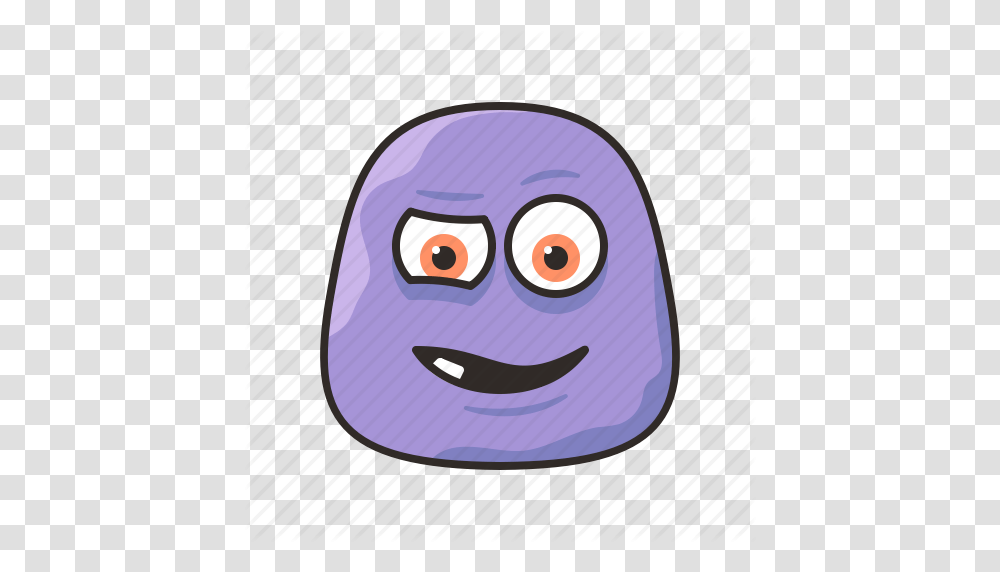 Crazy Face Funny Monster Purple Icon, Plant, Mouth, Plectrum Transparent Png