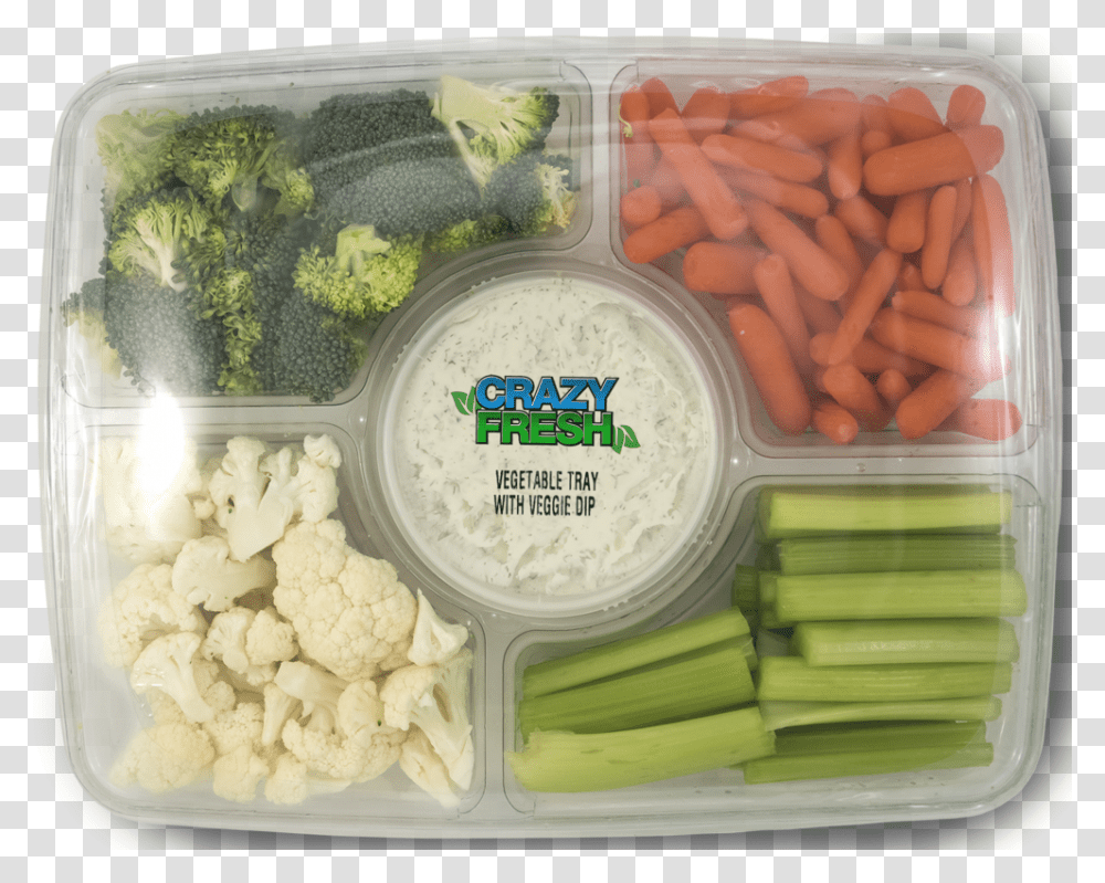 Crazy Fresh Veggie Tray 1.75 Lb, Plant, Vegetable, Food, Cauliflower Transparent Png