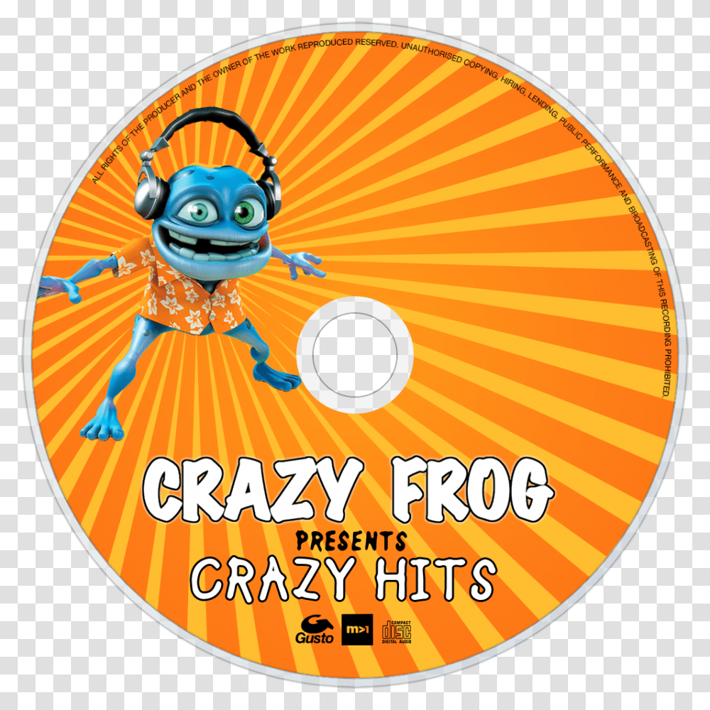 Crazy Frog Crazy Frog Crazy Hits, Disk, Dvd, Poster, Advertisement Transparent Png