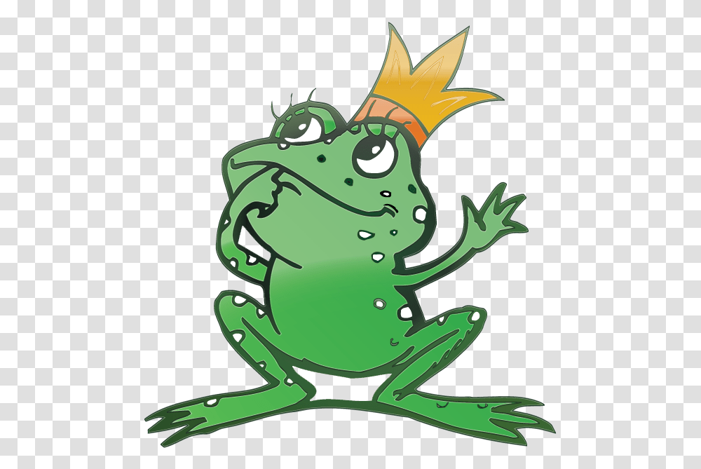 Crazy Frog Frog With Crown, Amphibian, Wildlife, Animal, Tree Frog Transparent Png