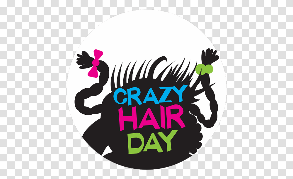 Crazy Hair Day Cartoon, Label, Face Transparent Png