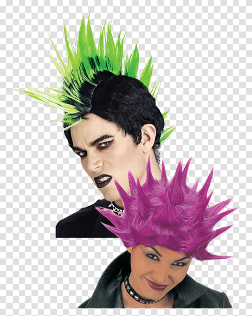 Crazy Hair Punk Fashion, Costume, Person, Clothing, Face Transparent Png