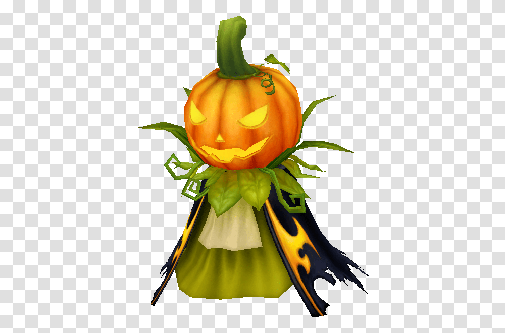 Crazy Halloween Ghost King Ponchee Grand Fantasia Wikia Pumpkin, Plant, Vegetable, Food, Outdoors Transparent Png