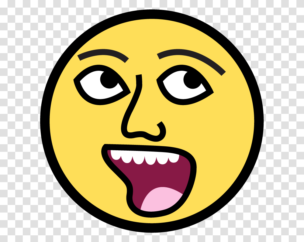 Crazy Happy Face Nganga Clipart, Mouth, Tongue Transparent Png