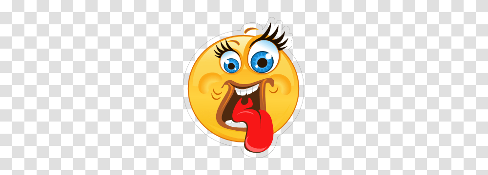 Crazy Wide Eyes Tongue Out Emoji Sticker, Outdoors, Mountain, Nature, Photography Transparent Png