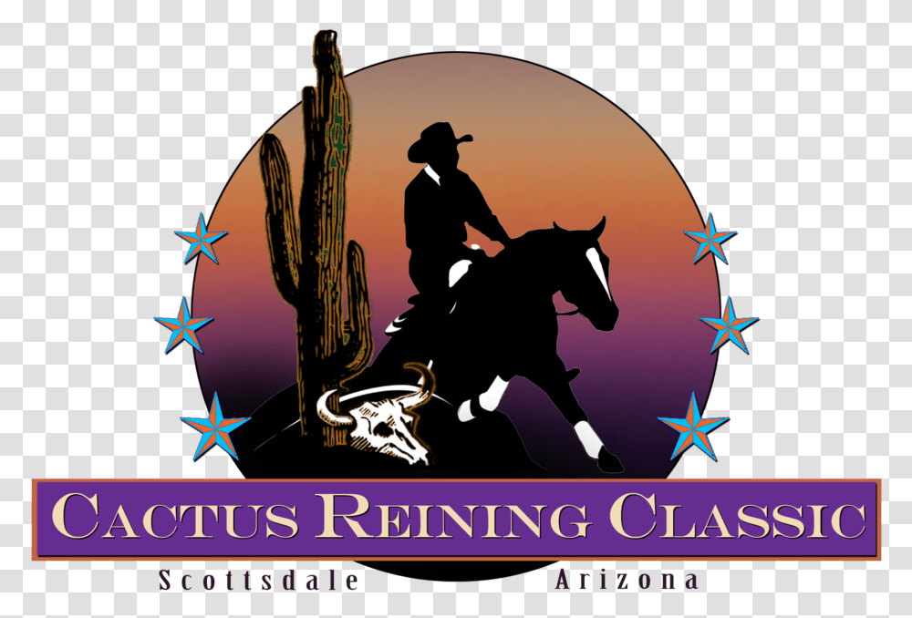 Crc Logo Cactus Reining Classic, Horse, Mammal, Animal, Person Transparent Png