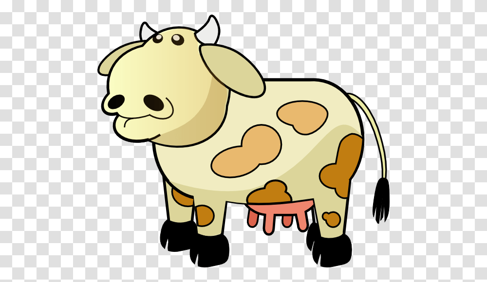Cream Colored Cow With Brown Spots Clip Art, Piggy Bank, Animal, Mammal, Toy Transparent Png