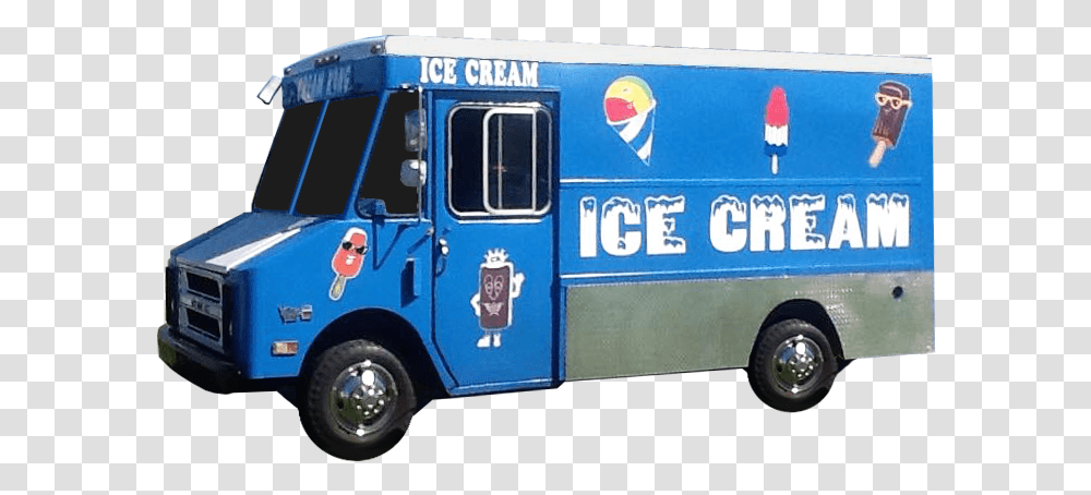 Cream King Ice Cream Truck Ice Cream Truck, Vehicle, Transportation, Van, Fire Truck Transparent Png