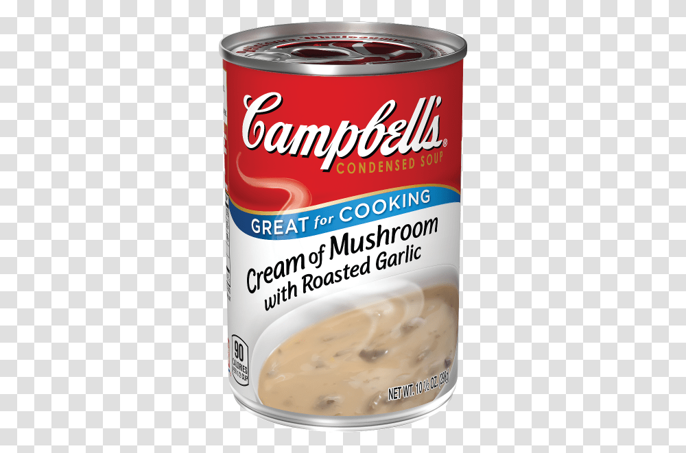 Cream Of Mushroom Soup In Can, Tin, Mayonnaise, Food, Aluminium Transparent Png