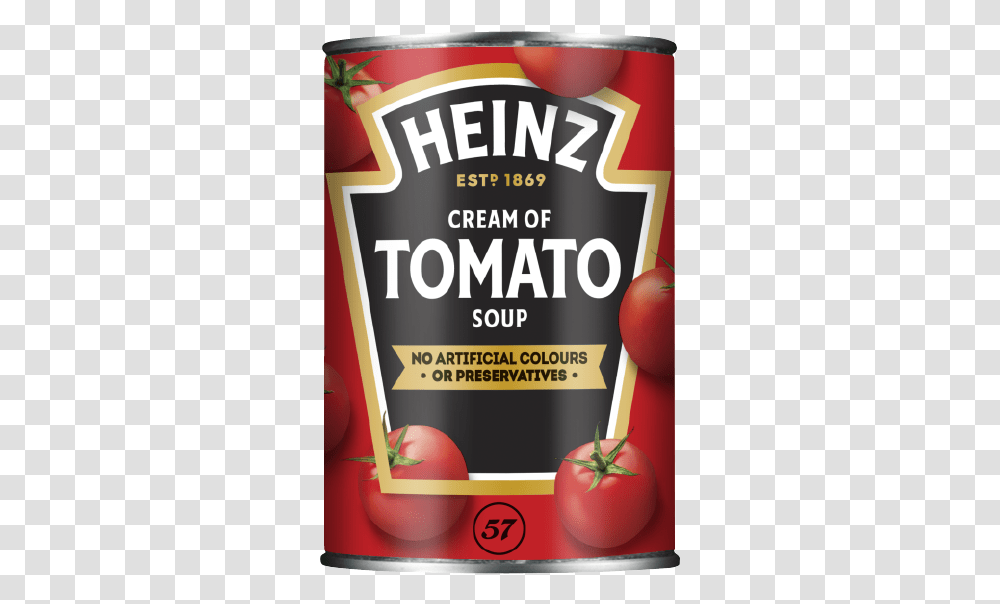 Cream Of Tomato Soup Heinz, Plant, Food, Label Transparent Png