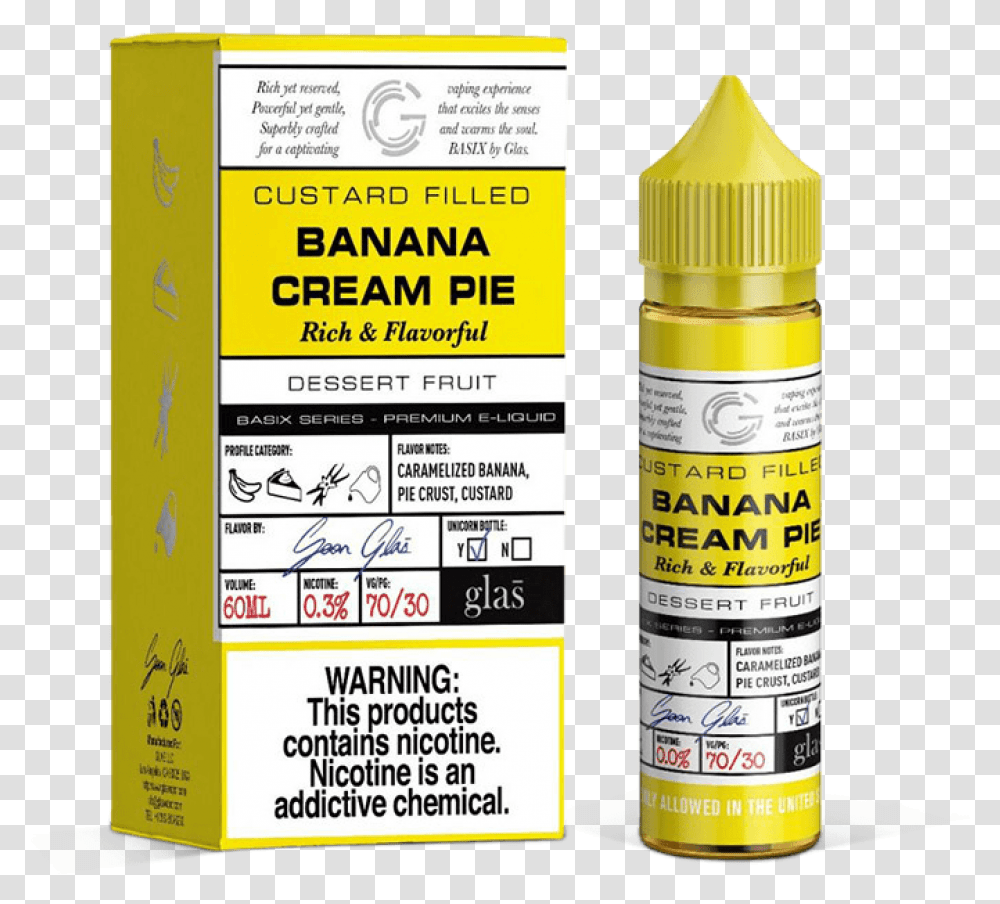 Cream Pie Glas Banana Cream Pie, Label, Tin, Can Transparent Png