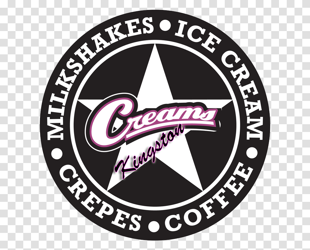 Creams Kingston Creams, Label, Text, Logo, Symbol Transparent Png
