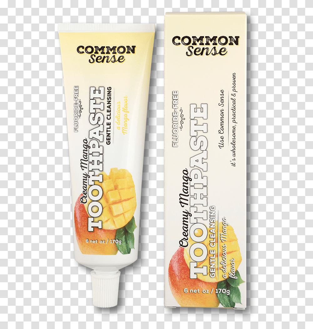 Creamy Mango Toothpaste Packaging And Labeling, Bottle, Plant, Cosmetics, Sunscreen Transparent Png