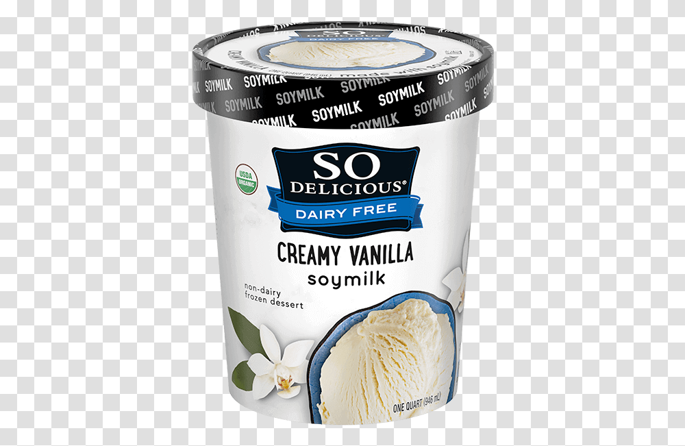 Creamy Vanilla Soymilk Frozen DessertClass Pro Xlgimg So Delicious Cashew Milk Vanilla Ice Cream, Food, Yogurt, Creme, Plant Transparent Png