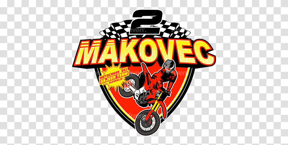 Create Amazing Racing Motocross Car Sport Vector Logo Motorcycling, Vehicle, Transportation, Motorcycle, Text Transparent Png