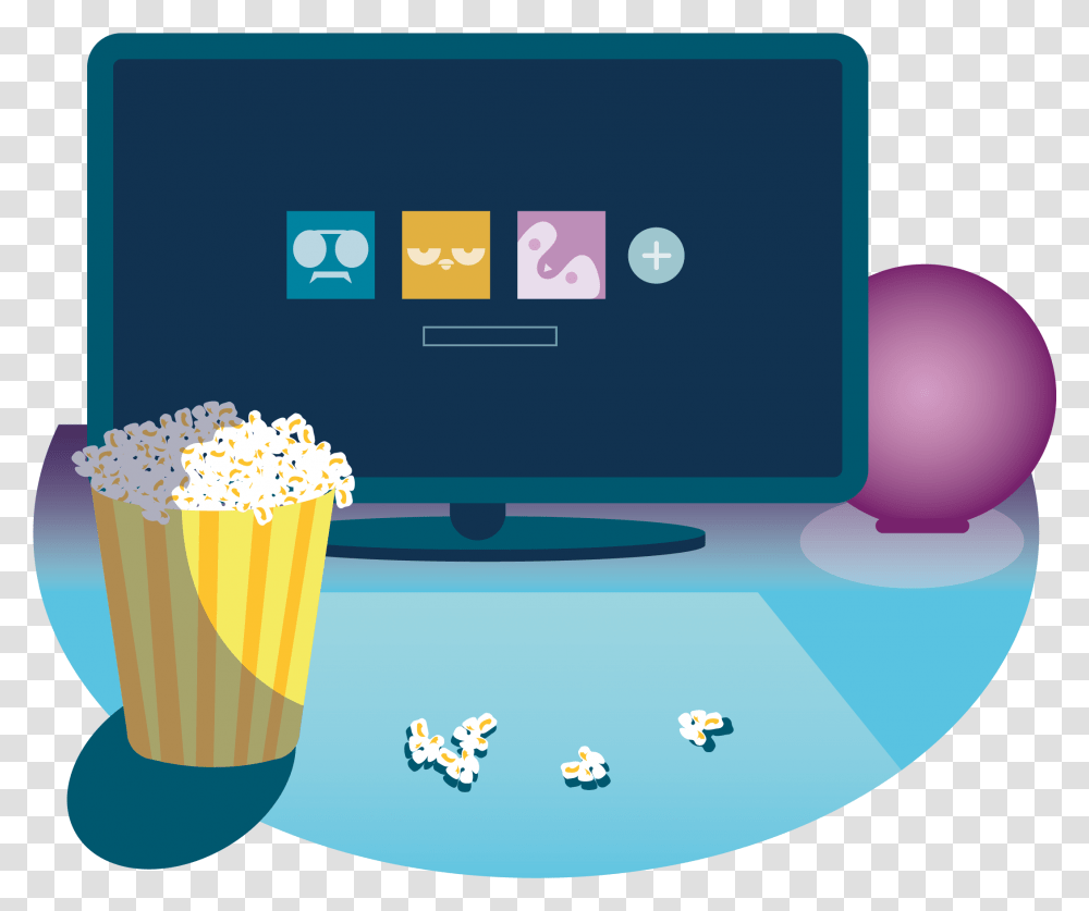 Create Ambiances With Your Devices Illustration, Food, Popcorn Transparent Png