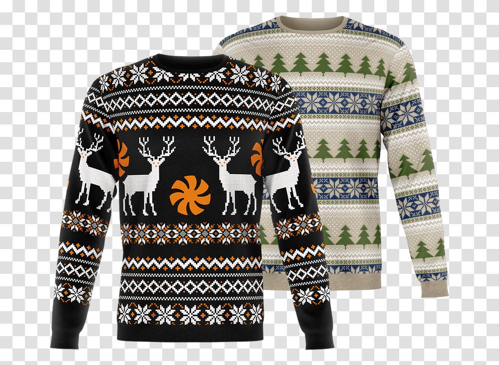 Create Christmas Sweaters From Scratch Merchandise Essentials Long Sleeve, Clothing, Apparel, Jacket, Coat Transparent Png