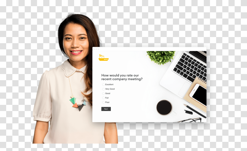 Create Custom Surveys With Your Logo Free, Person, Text, Face, Female Transparent Png