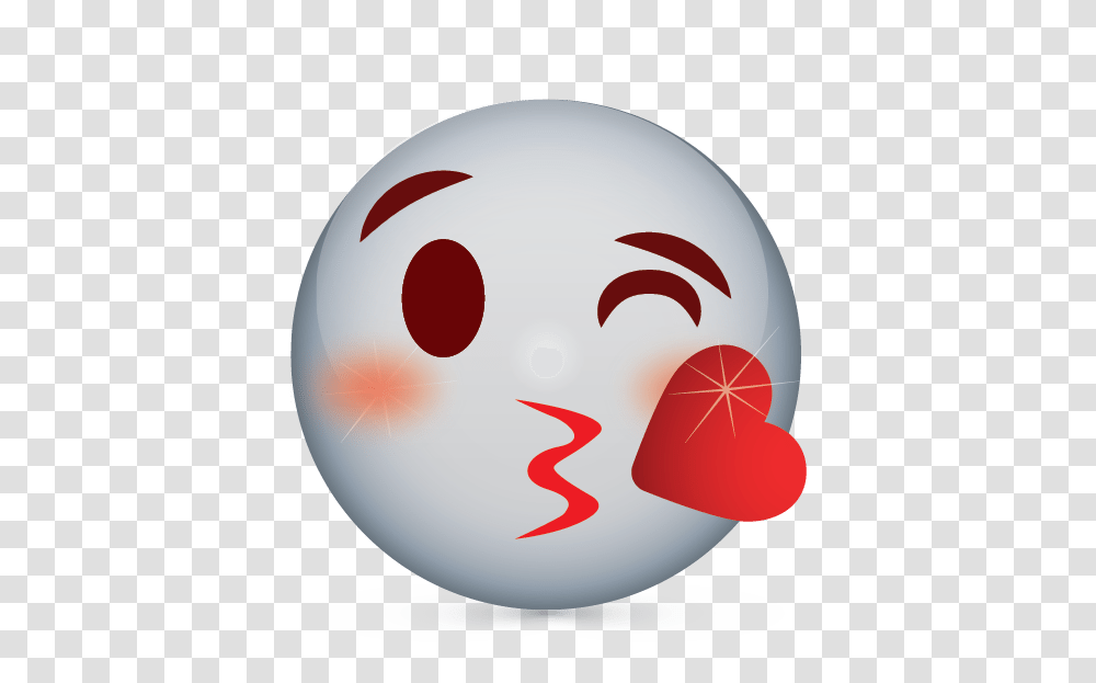 Create Free Emoji Blowing Kiss Logo With Online Logos Creator, Sphere, Ball, Balloon, Egg Transparent Png