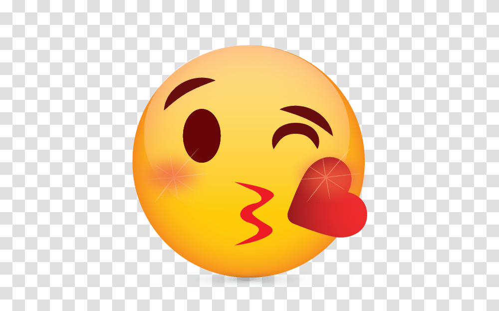 Create Free Emoji Blowing Kiss Logo With Online Logos Creator, Sphere, Balloon, Food, Egg Transparent Png