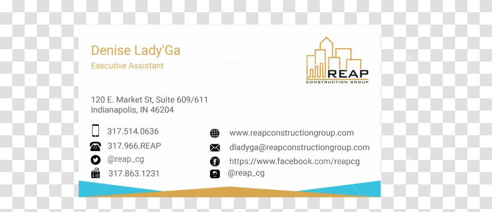 Create Modern And Custom Business Card Design American Realty Advisors, Text, Paper, Driving License, Document Transparent Png