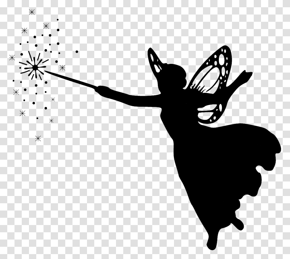 Create With Tlc Silhouette Fairy Tale, Bow, Animal, Outdoors, Insect Transparent Png