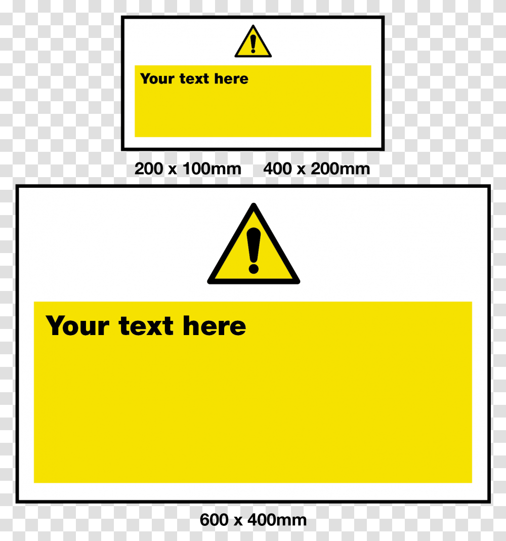 Create Your Own Warning Safety Sign Sign, Label, Paper Transparent Png