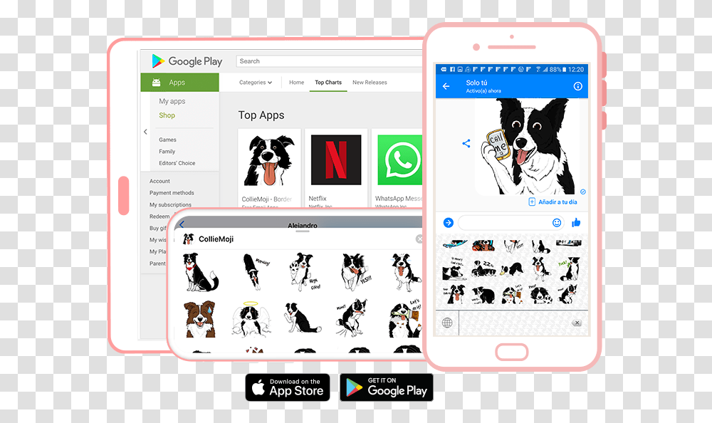 Create Your Pet Emoji To Share In Messages Doggymojis Services Technology Applications, Canine, Animal, Electronics, Computer Transparent Png