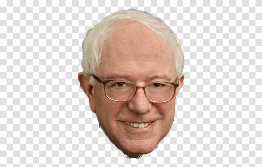 Created With Raphal Bernie Sanders With Hair, Head, Face, Person, Smile Transparent Png