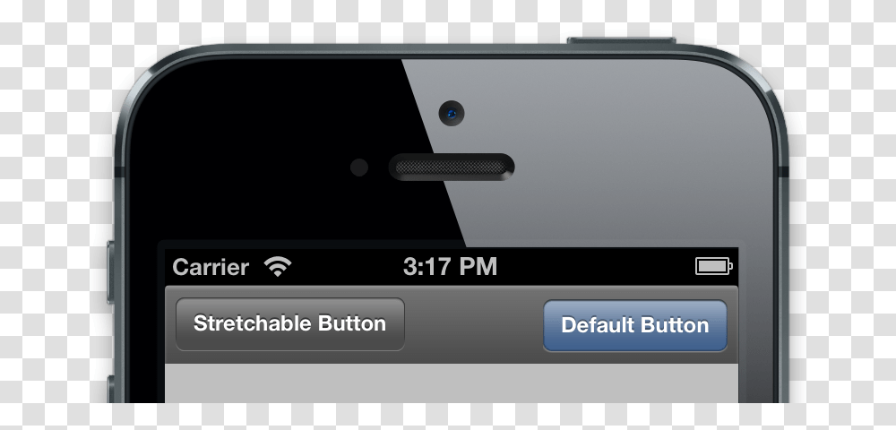 Creating A Custom Toolbar Button For Iphone - Super Easy Apps, Electronics, Mobile Phone, Cell Phone, Text Transparent Png