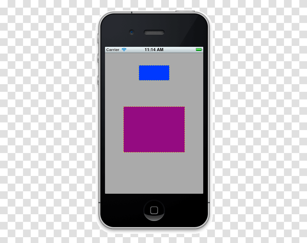 Creating A Dynamically Sized Ui Button With Dashed Border Iphone 4 Template, Mobile Phone, Electronics, Cell Phone Transparent Png