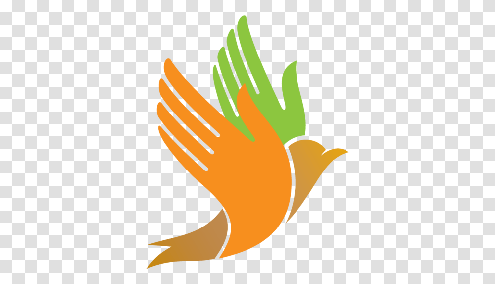 Creative Ally Marketing Dove With Hands Logo, Clothing, Apparel, Glove Transparent Png