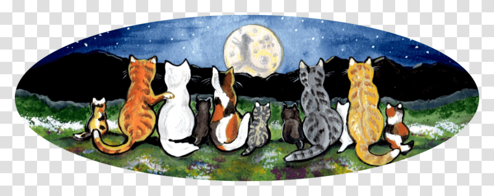 Creative Arts, Painting, Cat, Pet, Mammal Transparent Png